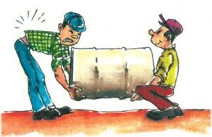 two people carrying a heavy object clipart 2