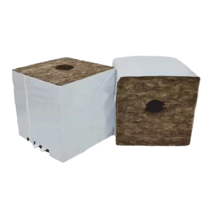 Agra Wool | Start Block | 10x10x6,5cm | gat 28mm | 120 stuks | Organisch materiaal