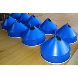 eschenfelder muesli machine trechter blauw