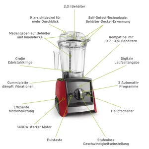 54601RO 02 Vitamix ASCENT A2500i rot USPs