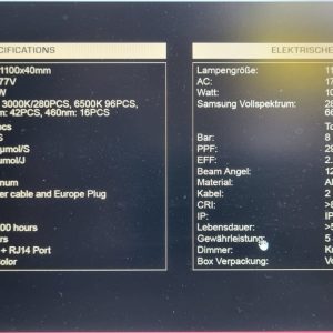 Alternative view of Lux-Helios Led Pro 1000 watt | Full Spectrum | 2,9 μmol