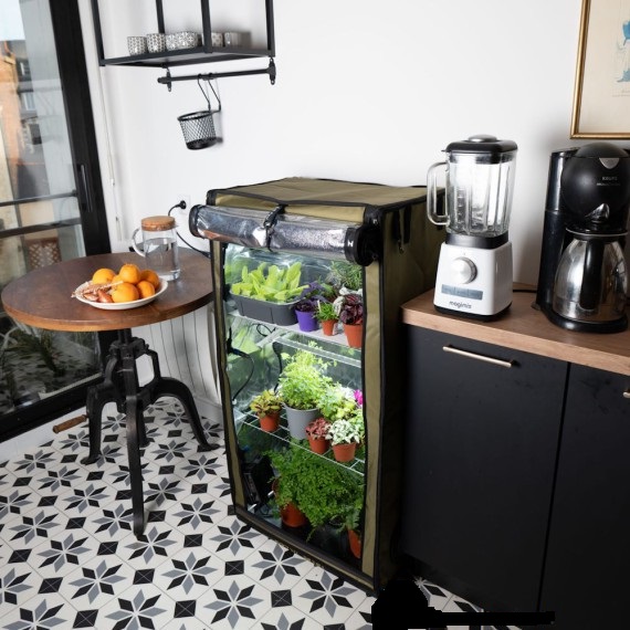 Secret Jardin GR60 | 60x40x116 cm | 60 Watt LED | Afzuiging 150 m3 | +Circulatie - Afbeelding 2