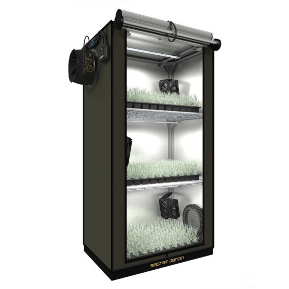 Secret Jardin GR60 | 60x40x116 cm | 60 Watt LED | Afzuiging 150 m3 | +Circulatie