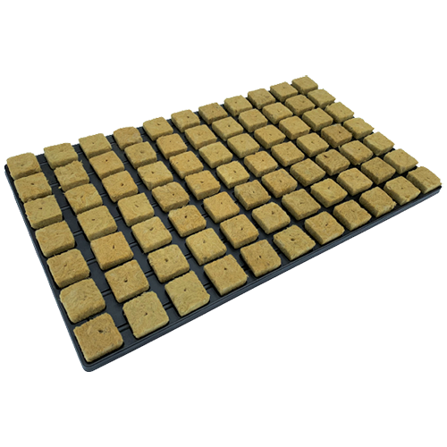 Cultiwool stektray | 77 vaks | 4x4x4 cm | 18 trays p/d | Steenwol